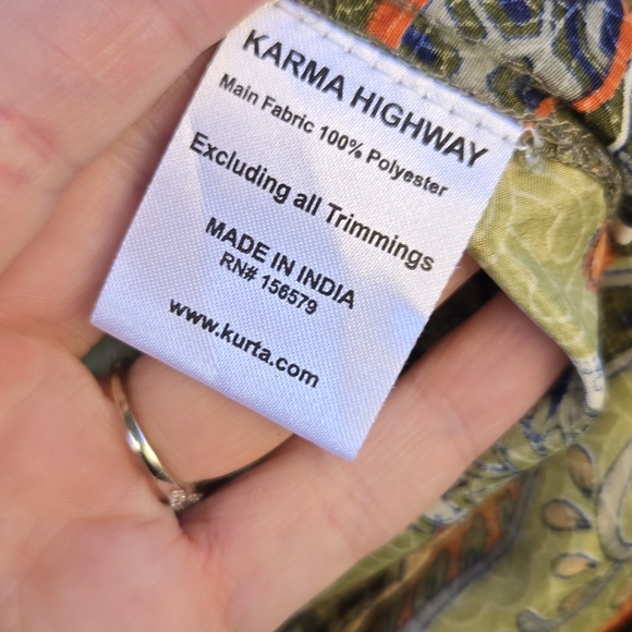 Karma Highway Bell Sleeve Tie Front Blouse - Picture 7 of 9